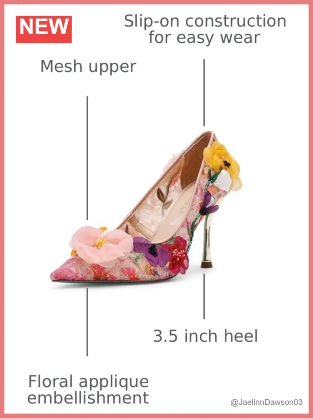 Betsey Johnson Darcy Pointed Toe Stiletto Heels Women's Party Shoes Slip-On